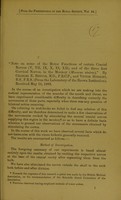 view Note on some of the motor functions of certain cranial nerves (V, VII, IX, X, XI, XII), and of the three first cervical nerves, in the monkey (Macacus sinicus) / by Charles E. Beevor and Victor Horsley.