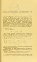 view The new Lunacy Act, 1889 : with index and schedules complete, arranged for the use of medical practitioners and others : being a reprint from the Journal of Mental Science / by T. Outterson Wood.