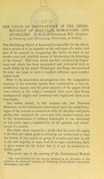 view The value of nerve-supply in the determination of muscular homologies and anomalies / by D. J. Cunningham.