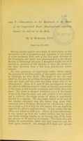 view Observations on the movements of the heart of the copper-head snake (Hoplocephalus superbus, Günth.) in and out of the body / by D. McAlpine.