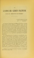 view De l'action des climats d'altitude dans les affections de poitrine / par le docteur Leudet.