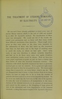 view The treatment of uterine tumours by electricity : its effect on small tumours / by Thomas Keith.