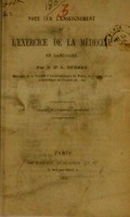 view Note sur l'enseignement et l'exercice de la médecine en Danemark / par A. Dureau.