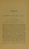 view Memoir of Austin Flint, M.D., Ll.D. / by A. Jacobi.