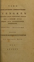 view Dissertatio medico-obstetricia de funiculo umbilicali humano foetui circumvoluto : quam gratiosi medicorum ordinis permissu, pro summis in arte medica et chirurgica honoribus impetrandis, exhibuit / auctor Christoph. Mathias Daubert.