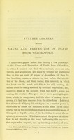 view Further remarks on the cause and prevention of death from chloroform / by John Snow.