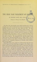 view The Bhau Daji treatment of leprosy / by Stanley Boyd.