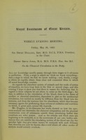 view On the chemical circulation in the body / Henry Bence Jones.