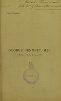 view George Bennett, M.D., F.R.C.S., F.L.S., F.Z.S., etc.