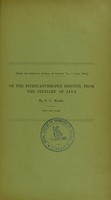 view On the Pithecanthropus erectus, from the Tertiary of Java / by O.C. Marsh.