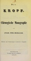 view Der Kropf : chirurgische Monographie / von Friedr. Wilh. Heidenreich.