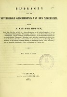 view Bijdragen tot de natuurlijke geschiedenis van den negerstam / door J. van der Hoeven.