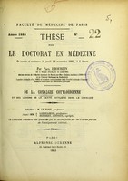 view De la coxalgie cotyloïdienne et des lésions de la cavité cotyloïde dans la coxalgie : thèse pour le doctorat en médecine présentée et soutenue le jeudi 29 novembre 1883, à 1 heure / par Paul Dhourdin ; président M. le Fort, juges MM. Laboulbène, Humbert, Joffroy.