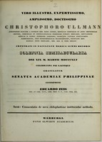 view Commentatio de nova chiloplasticae instituendae methodo.