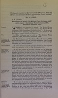 view An Ordinance to amend The Medical Wants Ordinance, 1880, and to repeal The Medical Wants Ordinance, 1880, Amendment Ordinance, 1881.