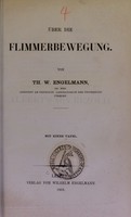 view Über die Flimmerbewegung / von Th. W. Engelmann.