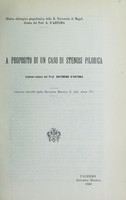 view A proposito di un caso di stenosi pilorica : lezione clinica / del prof. Antonino d'Antona.