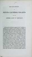 view Sur les effets des petits cautères volants dans les arthires aiguës ou chroniques.