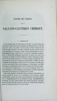 view Résumé des études sur la galvano-caustique chimique / par le docteur Ciniselli.