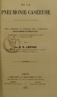 view Étude sur le scorbut en général : l'épidémie de 1871 en particulier / par Paul Charpentier.