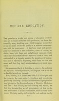 view Medical education : a discourse delivered at the Meath Hospital / by William Stokes.