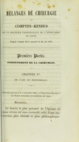 view Mélanges de chirurgie et comptes-rendus de la pratique chirurgicale de l'Hôtel-Dieu de Lyon / par L. Janson.