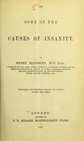 view On some of the causes of insanity / by Henry Maudsley.