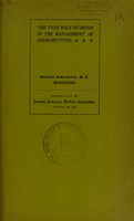 view The true role of drugs in the management of consumptives / Solomon Solis-Cohen.