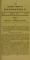 view Strictures on a paper published in the London Medical Repository, April 1815, intitled Observations on the Caesarean section, and premature delivery, by Odinoboethos : with observations on professional character and medical responsibility / by a surgeon.