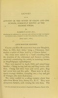 view Report of an autopsy on the bodies of Chang and Eng Bunker, commonly known as the Siamese twins / by Harrison Allen.