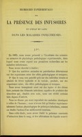 view Physiologie pathologique : recherches expérimentales sur la présence des infusoires et l'état du sang dans les maladies infectieuses (quatrième mémoire) / par L. Coze et V. Feltz.