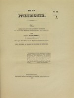 view De la pneumonie : thèse présentée et publiquement soutenue à la Faculté de médecine de Montpellier, le 8 avril 1837 / par Pierre Gingibre.