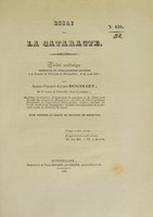 view Essai sur la cataracte : tribut académique présenté et publiquement soutenu à la Faculté de médecine de Montpellier, le 29 août 1837 / par André-Vincent-Lucien Descoubet.