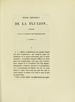 view Étude théorique de la fluxion, considérée comme un élément des hémorrhagies : thèse présentée et publiquement soutenue à la Faculté de médecine de Montpellier, le 2 juillet 1838 / par Albert-Bernard Martin.