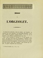 view Essai de l'orgeolet : tribut académique présenté et publiquement soutenu à la Faculté de médecine de Montpellier, le 13 juillet 1838 / par M.-P. Devèse.