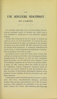 view Sur une sépulture néolithique de l'Anjou / par M. Verneau.