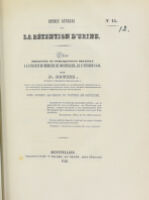 view Aperçu général sur la rétention d'urine : thèse présentée et publiquement soutenue à la Faculté de médecine de Montpellier, le 17 février 1840 / par P. Gouell.