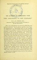 view The question of interfering with the abscesses of hip disease / by A.B. Judson.