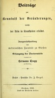 view Beiträge zur Kenntniss der Veränderungen, welche der Urin in Krankheiten erleidet : Inauguralabhandlung der medicinischen Facultät zu Giessen zur Erlangung der Doctorwürde vorgelegt / von Hermann Trapp ; Präses J. Vogel.