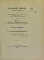 view Thèses présentées et publiquement soutenues à la Faculté de médecine de Montpellier, le 9 novembre 1840 / par Eugène Palmier.