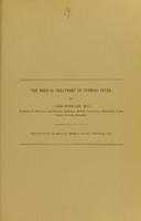 view The medical treatment of typhoid fever / by James Stewart.