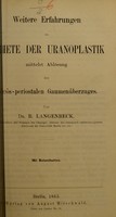 view Weitere Erfahrungen im Gebiete der Uranoplastik mittelst Ablösung des mucös-periostalen Gaumenüberzuges / von B. Langenbeck.