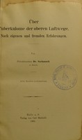 view Über Tuberkulome der oberen Luftwege : nach eigenen und fremden Erfahrungen / von Dr. Suchannek.