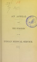 view An appeal from the surgeons of the Indian Medical Service.