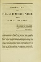 view Considérations sur la paralysie du membre supérieur, à la suite de la luxation du bras : thèse pour le doctorat en médecine, présentée et soutenue le 29 juillet 1850 / par Georges Simonis-Empis.