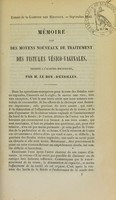 view Mémoire sur des moyens nouveaux de traitement des fistules vésico-vaginales : présenté à l'Académie des sciences / par M. Le Roy-d'Étiolles.