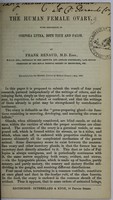 view The human female ovary, with reference to corpora lutea, both true and false / by Frank Renaud.