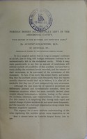 view Foreign bodies accidentally left in the abdominal cavity : with report of one hundred and fifty-five cases / by August Schachner.