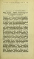 view Remarks on nerve-grafting : read in the Section on Surgery at the Annual Meeting of the British Medical Association, held in Birmingham, July, 1890 / by Edward Atkinson.