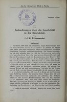 view Beobachtungen über die Sensibilität in der Bauchhöhle / von K.G. Lennander.